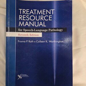 Treatment Resource Manual for Speech-Language Pathology - LIKE NEW